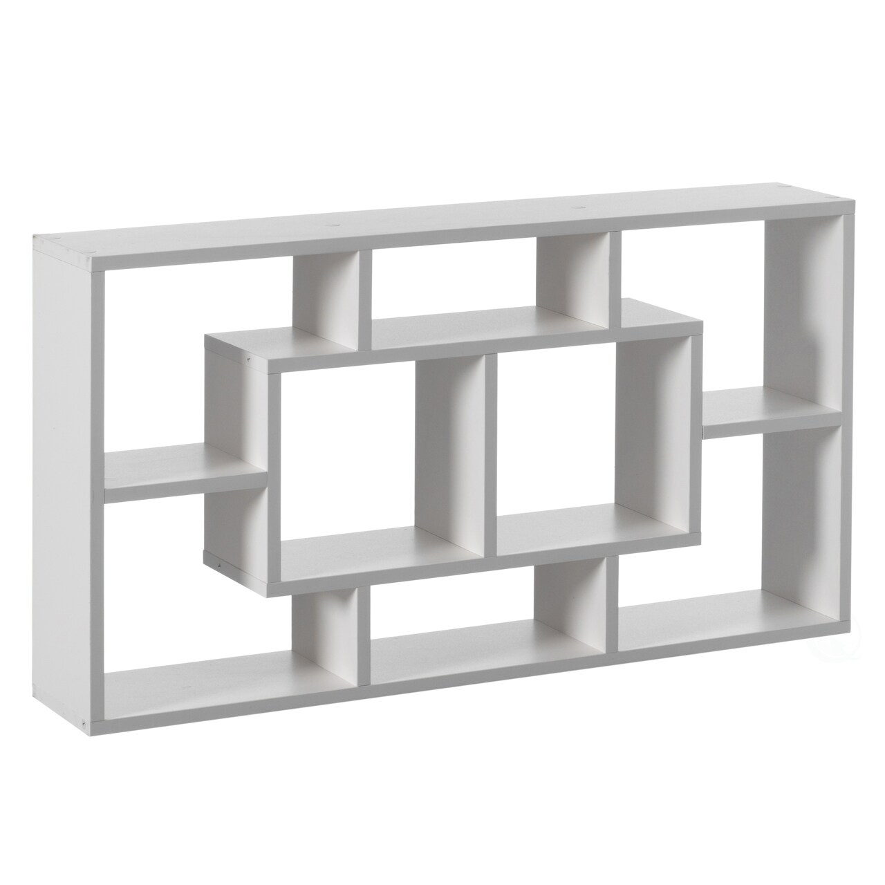 Modern 8 Tier Bookcase Wall Mount and Freestanding Storage Shelves For Decoration Display